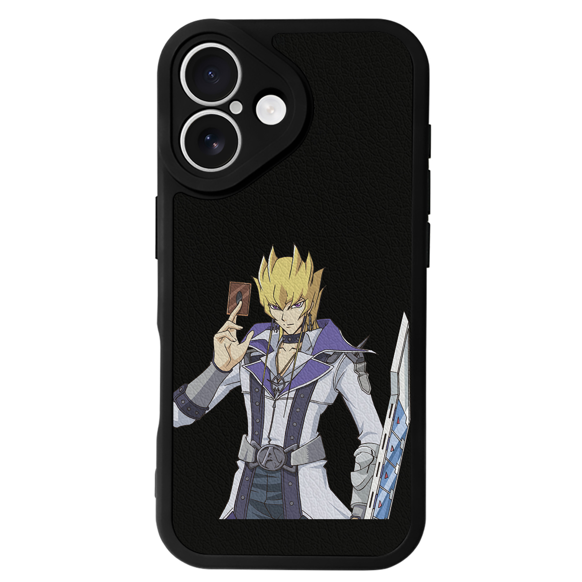 遊☆戯☆王 Yu-Gi-Oh! 【iPhone 16シリーズ対応】シリコンスマホケース（レザー調） 材質：シリコン